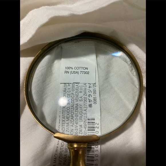 Zara Collection Juniors Vintage Top Blouse Sz S - Picture 6 of 10